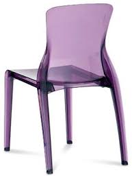 Crystal Stackable Dining Chair Transparent Purple Set Of 4 Modern Dining Chairs Purple Dining Room Purple Dining Chairs Stackable Dining Chairs