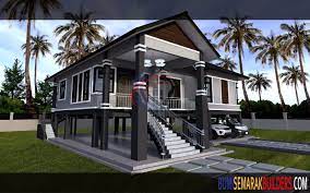 Model rumah minimalis klasik unik desain interior minimalis klasik via modelrumahminimalis.co. Banglo Satu Tingkat Tinggi Bumi Semarak Builders