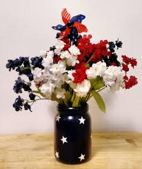 Artificial flowers, plants and trees. 4th Of July Flowers Independence Day Red White And Blue Etsy July Flowers Patriotic Centerpieces Silk Flower Arrangements