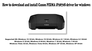 Last updated june 22, 2021. How To Download And Install Canon Pixma Ip2870s Driver Windows 10 8 1 8 7 Vista Xp Youtube