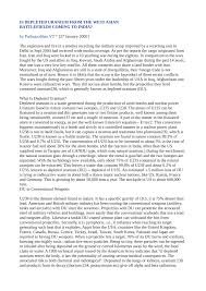 Individual particles are smaller than a virus or bacteria. Pdf Is Depleted Uranium From The West Asian Battlefields Coming To India
