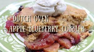 Apple butter and apple butter breakfast oatsmy diary of us. Dutch Oven Apple Blueberry Cobbler Dutch Oven Cooking Easy Recipe Youtube