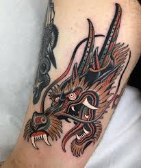 Everyone will find here something that will satisfy him, no matter what exclusive taste he has. Traditional Tattoo On Instagram Tattoo By Rodrigokalaka Traditional Tradi Traditional Tattoo Dragon Traditional Tattoo Dragon Head Tattoo