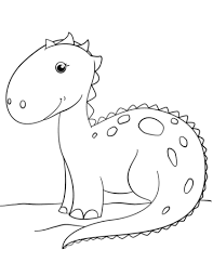 Free printable dinosaur coloring pages. Free Coloring Pages For Kids Dinosaur Drawing With Crayons