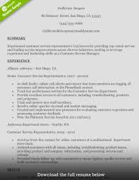 customer service resume how to write