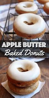 Gebackene Apfelbutter Donuts Mit Ahornglasur Wild Wild Whisk Ahornglasur Apfelbutter Donuts Gebackene Gebackene Donut Rezepte Backrezepte Donut Rezepte