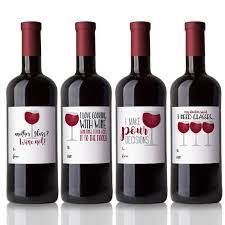 Wine Labels Digital Printable Labels Set Of 4 Designs Homemade Wine Label Funny Wine Labels Wine Gifts