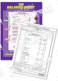 The Balance Sheet Pack Of 6 A4 Desk Charts