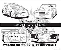You can use our amazing online tool to color and edit the following cars 2 coloring pages. Cars 2 Disney Four Cars Coloring Pages Cartoons Coloring Pages Coloring Pages For Kids And Adults