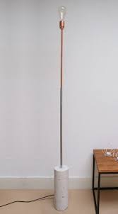 Copper Concrete Floor Lamp Straight Concrete Copper Floor Lamp Straight Lampen Industrie Stil Lampen Bodenlampe