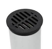 NDS 3 in. Plastic Round Drainage Grate in Black 14