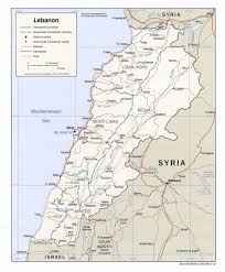 It tapers towards the extreme north and south. Lebanon Maps Ecoi Net