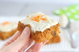 The most impressive low calorie dessert recipe to date. Low Sugar Carrot Cake Snack Bars Oatmeal With A Fork