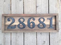 Custom Rustic House Address Numbers Plaque Set On Reclaimed Wood House Numbers Diy Rustic House Numbers House Address Numbers