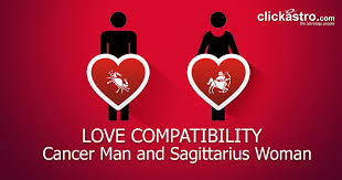 Cancer is a homebody while sagittarius is the eternal child. Cancer Man And Sagittarius Woman Love Compatibility From Clickastro Com