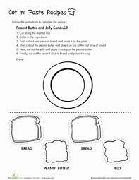 Today's lesson is about listening skills and responding to the text. Paper Peanut Butter And Jelly Sandwich Worksheet Education Com