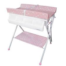 Choose from a wide variety including basic diaper stations to furniture quality dressers. Standard Bathinette Foldable Bathtub And Changer Combo In Pink Walmart Com In 2021 Baby Changing Tables Pink Bedding Baby Bath Tub