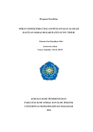 Berikut pembahasannya penelitian kualitatif adalah penelitian tentang riset yang bersifat deskriptif dan cenderung menggunakan analisis. Doc Proposal Penelitian Peran Inspektorat Dalam Pengawasan Alokasi Bantuan Sosial Di Kabupaten Luwu Timur Jurusan Ilmu Pemerintahan Fakultas Ilmu Sosial Dan Ilmu Politik Andi Alfiyyah Academia Edu