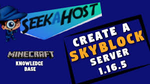 Many of the following games are free to. How To Make A Skyblock Server In Minecraft 1 16 5 Seekahost