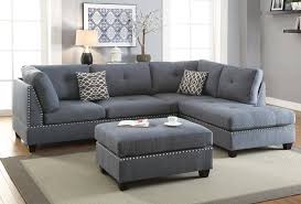 Milani Reversible Sectional With Ottoman Living Room Decor Modern Living Room Sectional Sectional Sofa