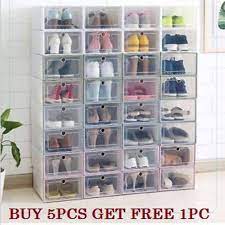 Ketika sudah selesai di bentuk, anda dapat menempatkan banyak peralatan di kotak ini sehingga lebih tertata rapi dan mudah ditemukan saat. 1pc Kotak Simpan Kasut Diy Foldable Clear Plastic Shoe Case Diy Storage Organizer Stackable Tidy Box Shopee Malaysia
