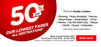 50 Off On Their Fare For All Destination Air Asia Air Asia Book Cheap Flights Business Class