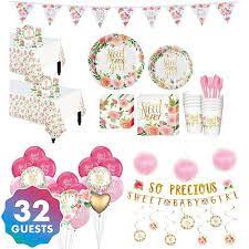 Ultimate Boho Girl Baby Shower Kit For 32 Guests Baby Shower Kit Baby Shower Supplies Baby Shower Themes