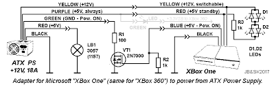 Xbox one stereo headset troubleshooting ifixit xbox av wiring diagram wiring diagrams. Xbox One Power From Atx Power Supply