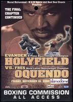 HOLYFIELD, EVANDER-FRES OQUENDO BOXING COMMISSION ALL ACCESS CREDENTIAL  (2006)