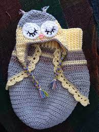 Crochet Cute Baby Owl Cocoon With Pattern