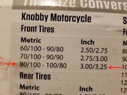 Help Questions About Front Tire Size And Tube For Yz 250x