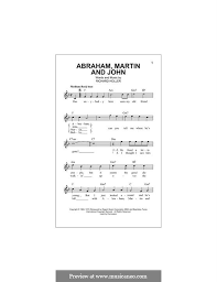 Although there are several versions of the song, gaye's version of abraham, martin and john is the only one which has been a chart hit in the uk (a top 10 single in 1970). Abraham Martin And John Marvin Gaye By D Holler On Musicaneo