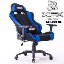 xfx gts300 fabric gaming chair headrest pillow lumbar cushion metal body seat material fabric black blue xf chga gts300bl gaming chair leather chair makeover chair