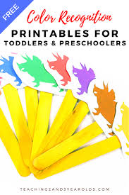 These thematic pictures of colors and shapes are analogous to a visual dictionary. Free Toddler And Preschool Color Recognition Printables
