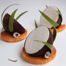 Amazonia Individual Mousse Cakes From My New Master Class Program Light Coconut Mousse Pineapple Vanilla Seeds Sichuan Pepper Insert Lemon Sponge Cake A