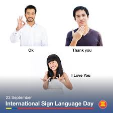 This website uses cookies to ensure you get the best experience on our website more info. Asean On Twitter Happy International Sign Language Day Most Asean Countries Develop Their Own Sign Language Mostly Based On American Sign Language Asl Thailand Recognises The Thai Sign Language As The National