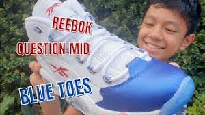 Reebok Question Mid Blue Toe