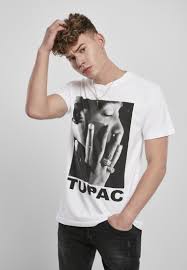 Finde dein lieblingsteil im shop! Mister Tee Tupac Profile Print T Shirt White Zalando De