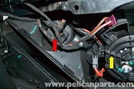 3 wiring harnesses of heater and heater control 1 1 2 2 3 3 4 3 do not route wiring harness of metering pump until later together with fuel line on underbody 1 2 wiring harness routing diagram 1 5 1 6 fuse holder of engine compartment positive wire replace f2 with 1 a fuse. Mercedes Benz W204 Blower Motor Resistor Replacement 2008 2014 C250 C300 C350 Pelican Parts Diy Maintenance Article