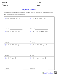 This pdf book contain answer key for gradpoint pretest algebra 1a conduct. Geometry Worksheets Parallel And Perpendicular Lines Worksheets