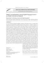 Eap adalah singkatan untuk english for academic purposes (bahasa inggeris untuk tujuan akademik), bahasa yang digunakan disesuaikan untuk kegunaan pengajian tinggi. Pdf Mobile Learning Readiness Among English Language Learners At A Public University In Malaysia