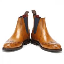 Retro men real cow leather chelsea boots shoes pull on motorcycle cowboy youth ltop rated seller. Mens Wingtip Brogue Chelsea Leather Boots Cmb 218 Curvento