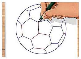 Kleurplaten voetbal football stencil voetbal tekenen. Voetbal Tekenen