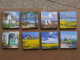 Eine Serie Kleiner Olgemalde 15x15cm Auf Mdf Gemalt Norddeutsche Und Sudliche Motive Kleine Erinnerungen Zum Sammeln Www Ute Her Gemalde Idee Farbe Bilder