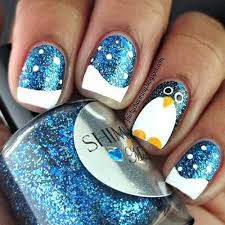 Gorgeous patterns and colors for short nails, long nails, and everything in between. Latest Winter Nail Art Ideas