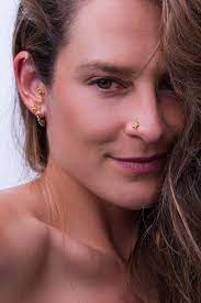 Nose Stud Gold Nose Ring Tragus Earring Tragus Jewelry Etsy Nose Stud Nose Jewelry Nose Piercing