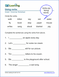 Like eat, read, write, run, jump etc.action words are called verbs.you can also watch 3d animated rhymes. Verb Worksheets For Elementary School Printable Free Verb Worksheets 2nd Grade Worksheets Grammar Worksheets