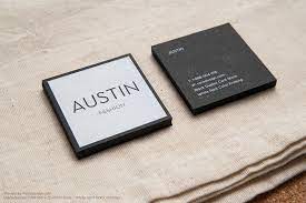 If you believe your business debit card has been lost or stolen, please contact us immediately. Minimalist Black Square Business Card Austin Fashion