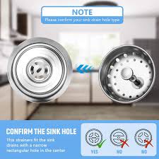 Kitchen sink strainer for garbage disposal. Buy 3 Pieces Kitchen Sink Stopper Strainer Garbage Disposal Plug Stainless Steel Universal Anti Clogging Kitchen Sink Filter Sieve Basket Strainer Wide Rim For Kitchen Sink Drain Online In Turkey B0897hntp8