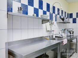 restaurant kitchen sink and counters